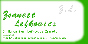 zsanett lefkovics business card